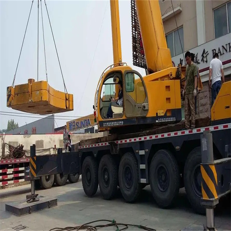 广州当地吊车出租|机器吊装|75吨|工厂搬迁服务